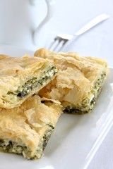 strudel mit spinat und feta käse