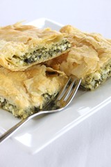 geb&auml;ck mit spinat und feta k&auml;se