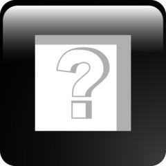 the black vector question icon