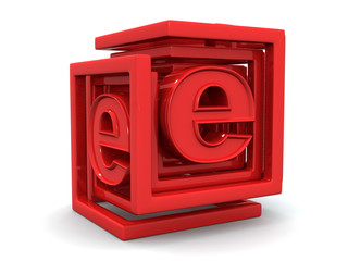 Abstract image. Infinity with symbol for internet