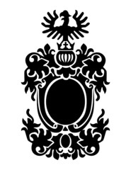 the vector medieval heraldic shield