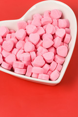 Pink Heart Shape Candy