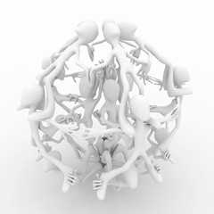 Obraz premium White People, Ball