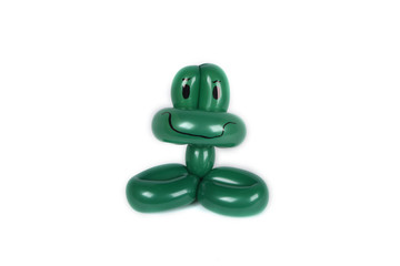 Balloon Frog  on white back drop