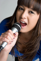 Asian Girl Singing