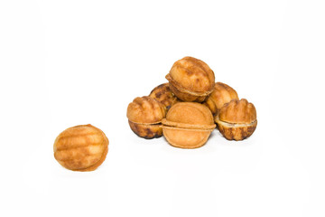 A small group and one pastry is 