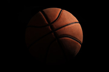 Basketball over black background - 12901600
