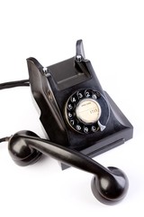 Vintage Black Bakelite Telephone