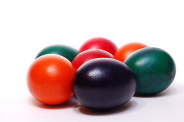 Colorful easter eggs