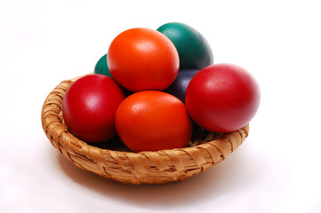 Colorful easter eggs