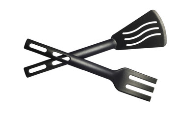 isolated black kitchen tools 3