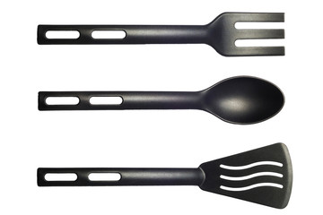 isolated black kitchen tools 1