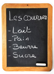 Obraz premium liste des courses