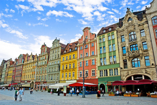 Fototapeta Market square  Wroclaw Poland