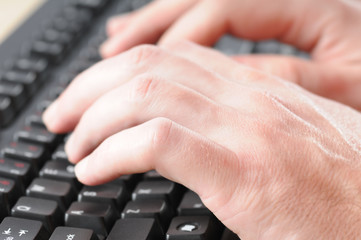 Hands on keyboard