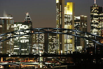 Skyline Frankfurt Banken nahe