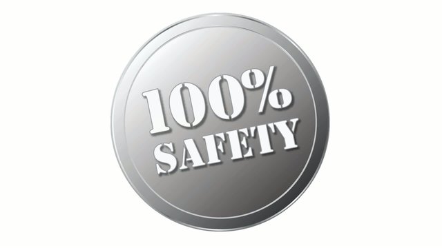 Siegel oder Stempel mit 100% safety