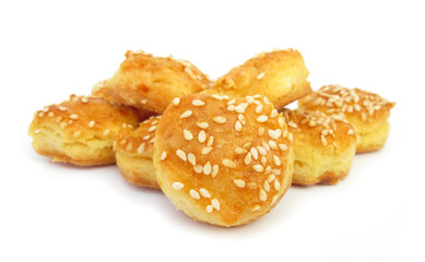 Breads small covered with sesame