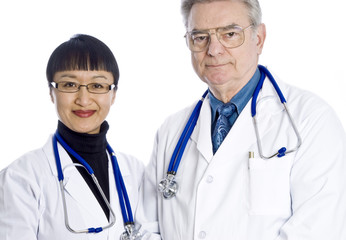 Fototapeta premium Male and Female Doctors
