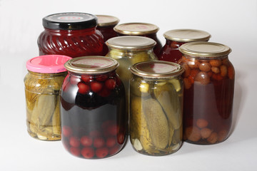 Preserves, Home made cans of preserves.