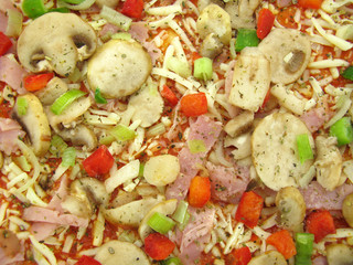 Frozen pizza macro capriciossa