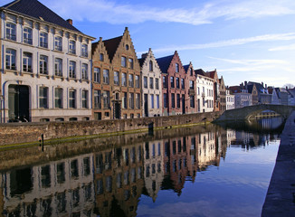 Brügge Belgien Langerei Grachte