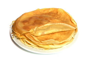 assiette de crêpes nature