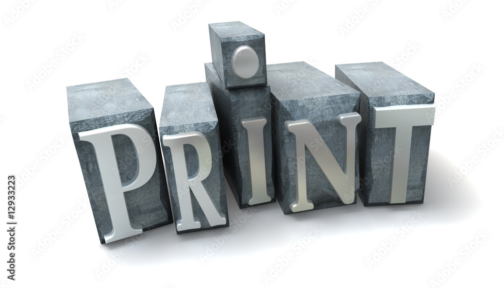 Poster print blocks