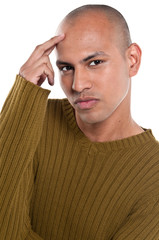 Obraz premium Young man thinking