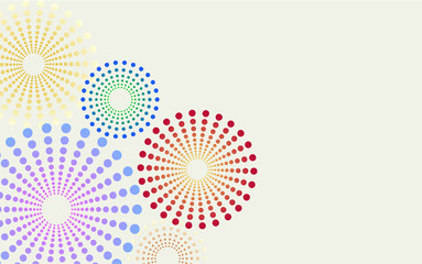 Dotted flowers background