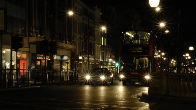 Oxford Street at Night, London