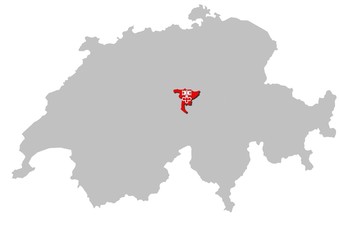 Kanton Nidwalden auf Schweiz
