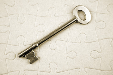 Key on puzzle