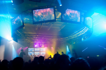 People hanging out at the concert