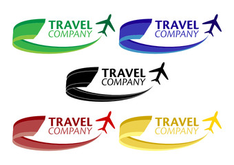 Dynamic Travel Company Logo (4 Color Variations)