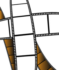 Fototapeta premium vector movie/photo film - isolated illustration
