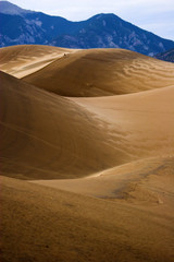 Fototapeta na wymiar Walking in sand dunes
