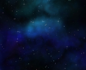 Obraz na płótnie Canvas deep space night sky