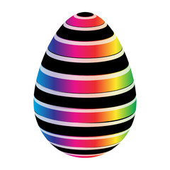 Colorful egg vector illustration