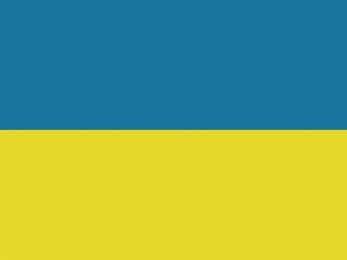 Ukraine national flag. Illustration on white background