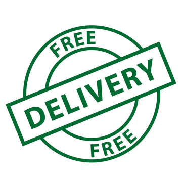 "Free Delivery" stamp (green)