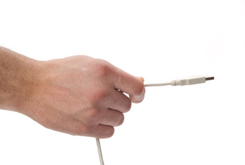 Hand with cable