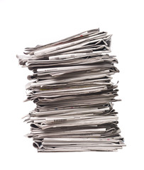 Pile of newspapers