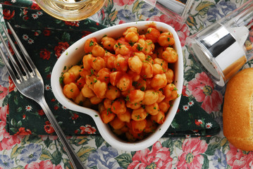 Ceci all aglio e peperoncino - Contorni della toscana