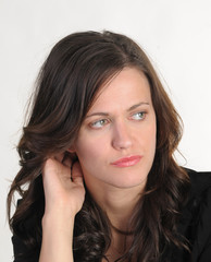 Portrait of a pretty young woman