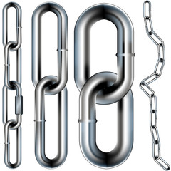Chain links - seamless vector illustration