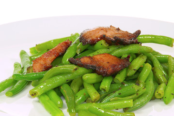 Bohnen mit Speck - beans with ham 04