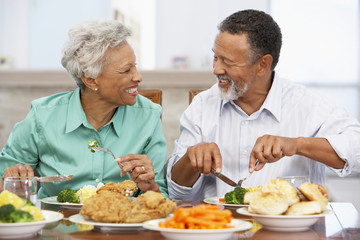 Couple Having Lunch Together At Home