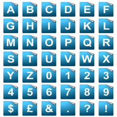 Folded Page Alphabet