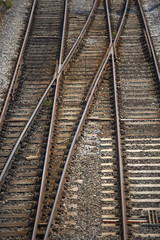Fototapeta na wymiar Railway Track Junction
